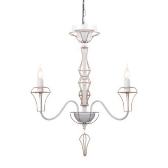 Κρεμαστο Φ/Σ 3Χε14 Μεταλλικο Λευκο+Χρυσο Συρμα Φ55Χη109Cm