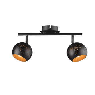 Επιτοιχο Φ/Σ 2Χg9 Μεταλλικο Μαυρο+Ορειχαλκο 32Χ10Χ15,8Cm Planetario