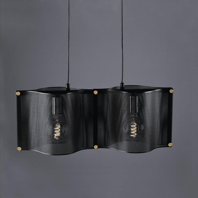 Κρεμαστο Φ/Σ 2Χε27 Μαυρο Μεταλλικο 57Χ20Χh120Cm Mordor - Image 2