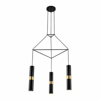 Κρεμαστο Φ/Σ 3Xgu10 Μαυρο Μεταλλικο 56X49Xh150Cm Da Vinci