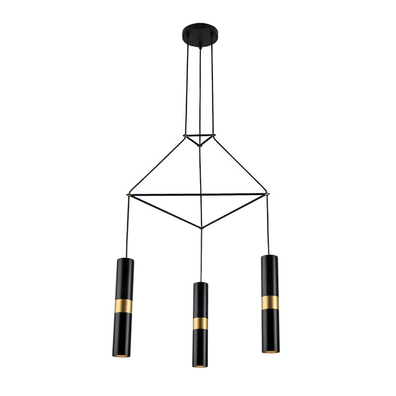 Κρεμαστο Φ/Σ 3Xgu10 Μαυρο Μεταλλικο 56X49Xh150Cm Da Vinci