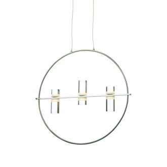 Κρεμαστο Φ/Σ Led2835 12W Χρωμιο Αλουμινιο 3000Κ 1080Lm D53Xh173Cm Ionian