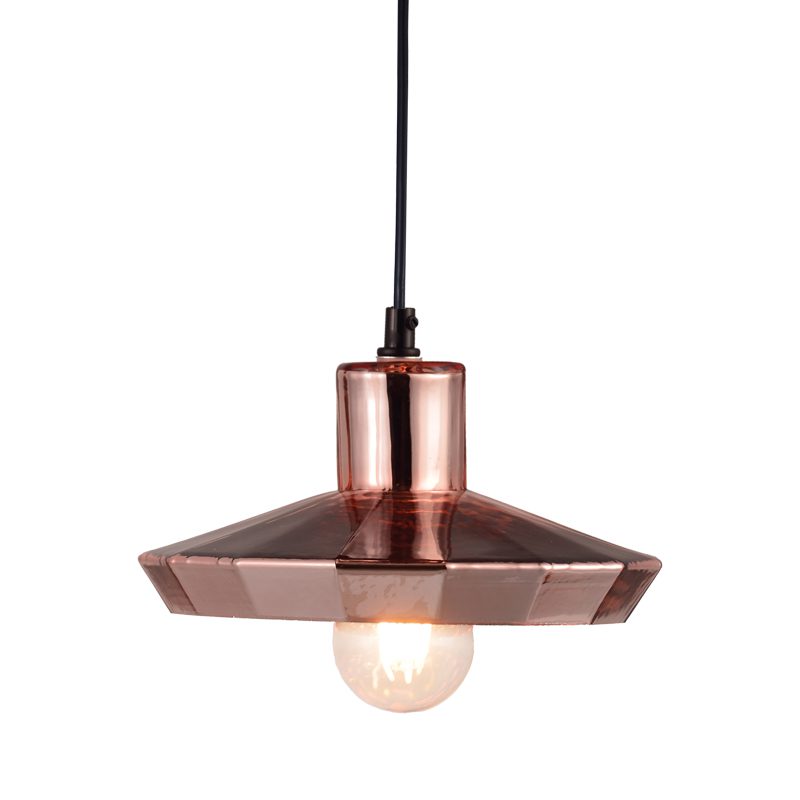 Κρεμαστο 1Χε27 Γυαλι Χαλκινο Φ22Χη115Cm