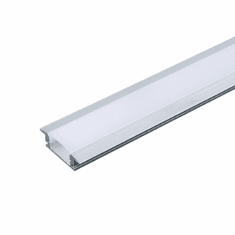 Μινι Προφιλ Αλουμινιου Χωνευτο  Με Οπαλ Καλλυμα 2M/Τμχ