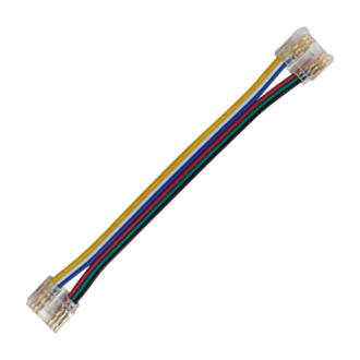 Connector For Cob Rgb Cct Strip 12Mm Pcb Width-10Cm 6 Wires In The Middle