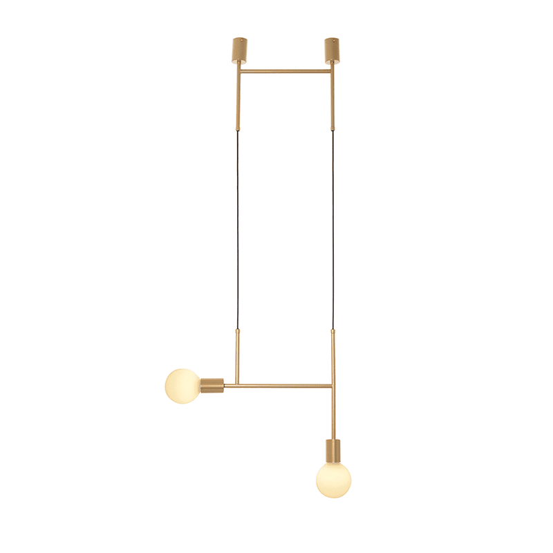 Κρεμαστο Φ/Σ 2Χε27 Χρυσο Μεταλλικο 38X4X110Cm Kyoto