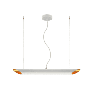 Κρεμαστο Φ/Σ 2Χgu10 Μεταλλικο Λευκο+Χρυσο Φ6Χ80Xh120Cm Titan