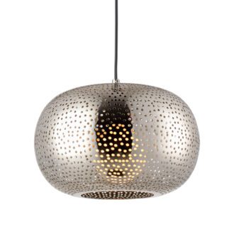 Κρεμαστο 1Χε27 Ασημι Μεταλλο Φ30Χη120Cm