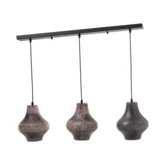 Κρεμαστο Φ/Σ 3Χε27 Καφε Πηλοσ Φ20Χ84Χη120Cm