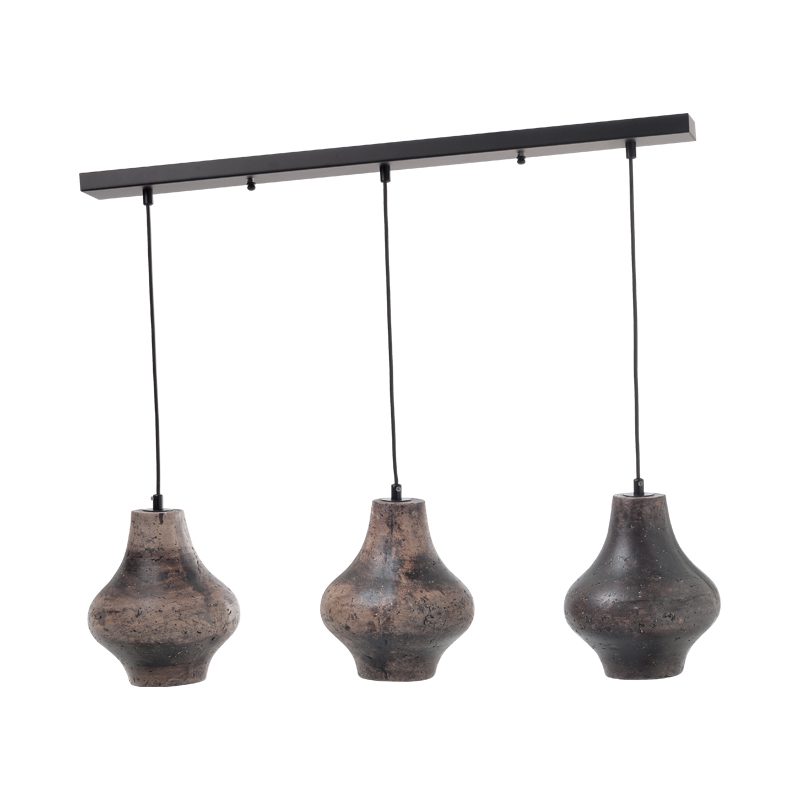 Κρεμαστο Φ/Σ 3Χε27 Καφε Πηλοσ Φ20Χ84Χη120Cm