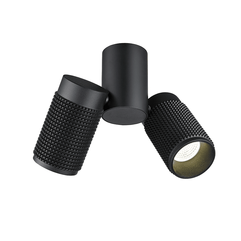 Οροφησ Φ/Σ 2Χgu10 Μαυρο Αλουμινιο 6,5X20X26Cm Megatron1