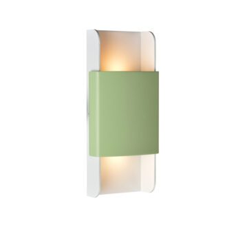 Επιτοιχο Φ/Σ Led 12W 3000K Αλουμινιο Μεντα+Λευκο 25X11X5,3Cm